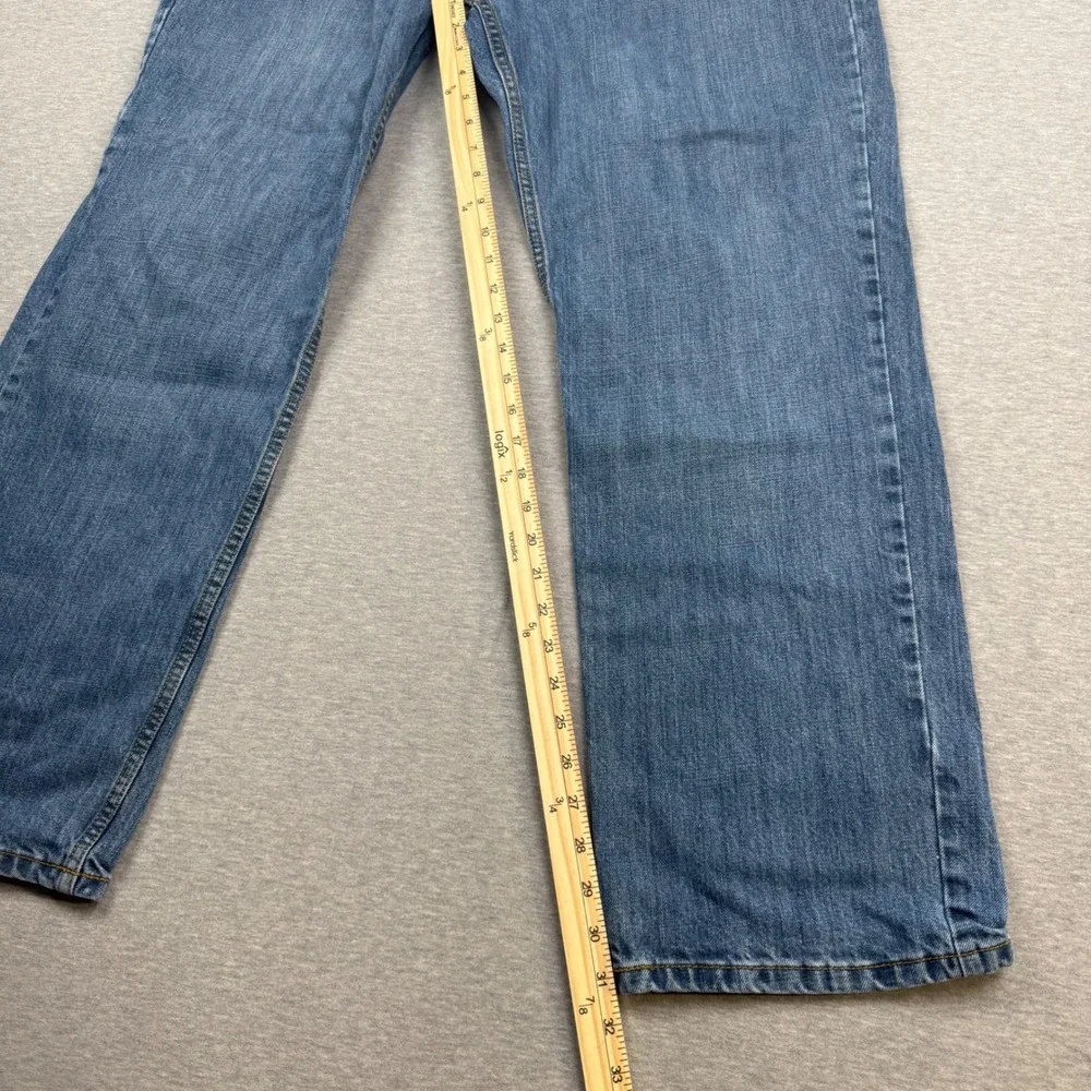 Stetson No 1520‎ Standard Straight Leg Jeans Mens 38x32 Blue Denim Rodeo Cowboy
